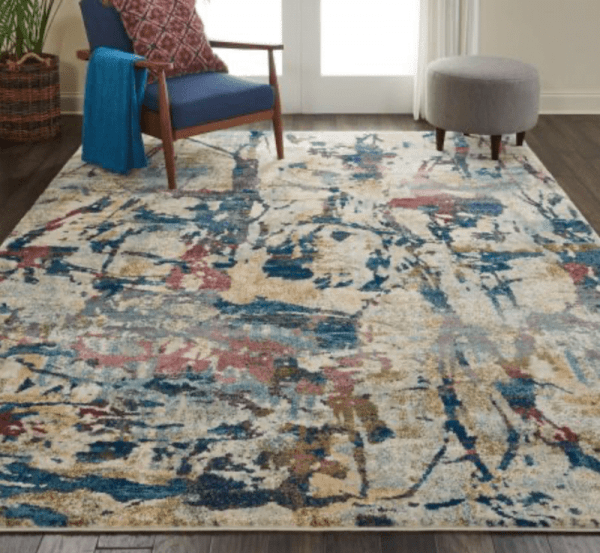 Multi-coloured rug